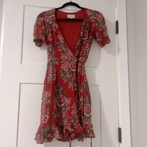 Denim & Supply Ralph Lauren Red Floral Mini Dress